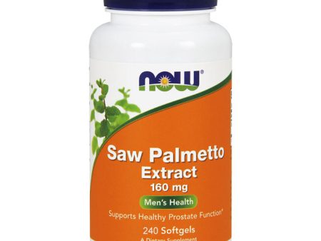 Saw Palmetto Extract 160 mg, Value Size, 240 Softgels, NOW Foods For Sale