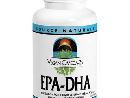 Vegan Omega-3s EPA-DHA, Fish Oil Alternative, 60 Vegetarian Softgels, Source Naturals Supply