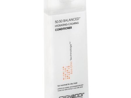 50:50 Balanced Hydrating-Calming Conditioner, Hair Remoisturizer, 8.5 oz, Giovanni Cosmetics Fashion