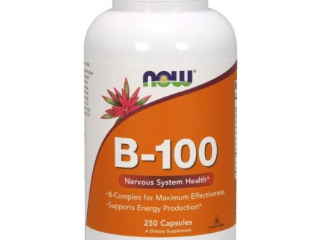 Vitamin B-100 Caps, Vitamin B Complex 250 Caps, NOW Foods on Sale