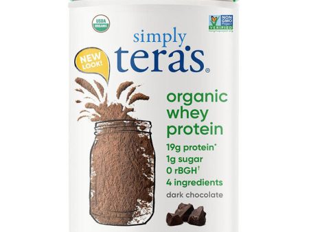 Organic Whey Protein - Dark Chocolate, 12 oz, Simply Tera s Hot on Sale