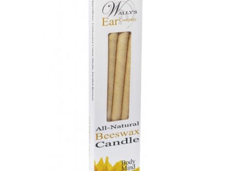 100% Beeswax Hollow Ear Candles, 4 pk, Wally s Natural Products For Cheap