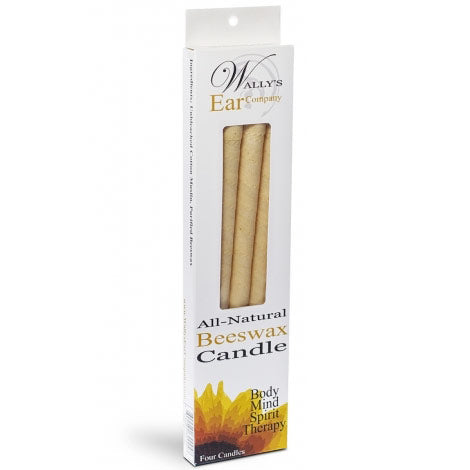 100% Beeswax Hollow Ear Candles, 4 pk, Wally s Natural Products For Cheap