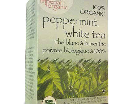 Imperial Organic Peppermint White Tea, 18 Tea Bags, Uncle Lee s Tea For Sale