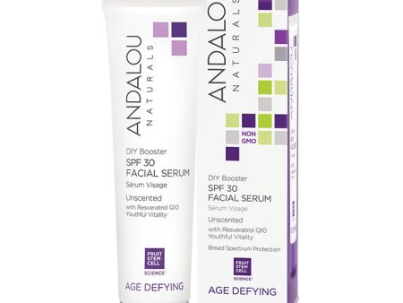 DIY Booster SPF 30 Facial Serum, Unscented, 2 oz, Andalou Naturals Supply