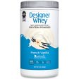 100% Premium Whey Protein Powder, French Vanilla, 2 lb, Designer Whey Fashion