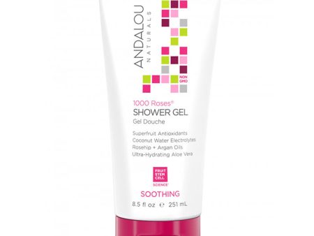 1000 Roses Soothing Shower Gel, 8.5 oz, Andalou Naturals Discount