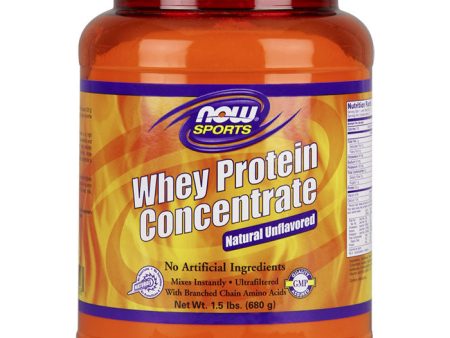 Whey Protein Concentrate, Natural Unflavored, 1.5 lb, NOW Foods For Cheap