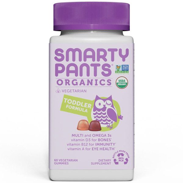 Organic Toddler Formula, 60 Vegetarian Gummies, SmartyPants Vitamins For Sale