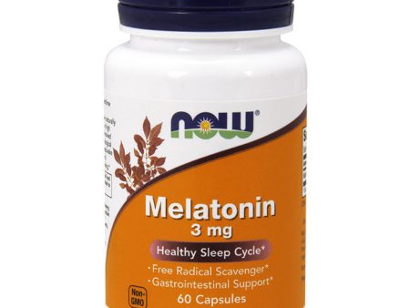 Melatonin 3 mg, 60 Capsules, NOW Foods Online Hot Sale