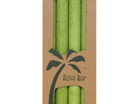 Palm Tapers 9 Inch, Unscented, Melon, 4 Candles, Aloha Bay For Cheap