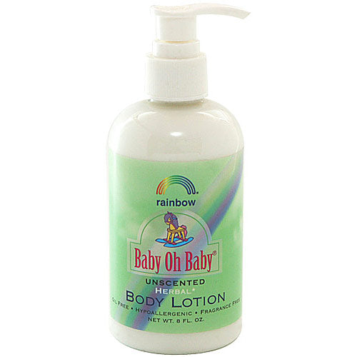 Baby Oh Baby Organic Herbal Baby Body Lotion, Unscented, 8 oz, Rainbow Research Cheap