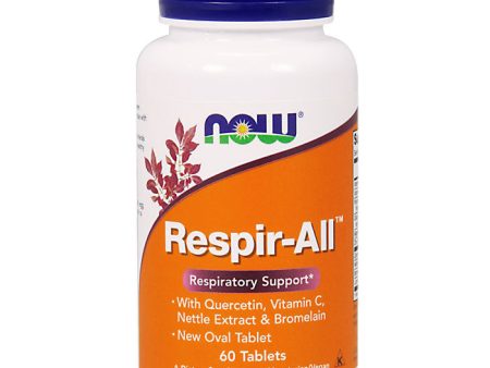 Respir-All, Respiratory Support, 60 Vegetarian Tablets, NOW Foods Hot on Sale