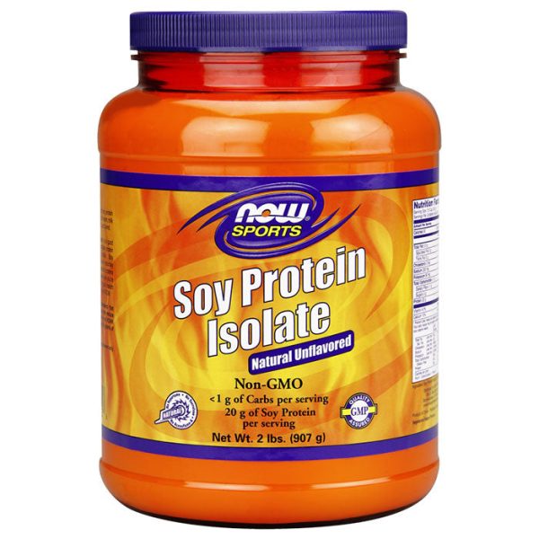 Soy Protein Isolate Powder, Non-GMO Unflavored, 2 lb, NOW Foods Online Sale