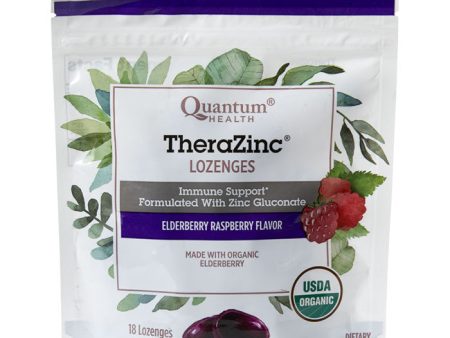 Thera Zinc Lozenges - Elderberry Raspberry, 18 Lozenges, Quantum Health Online now