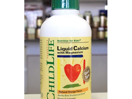 ChildLife Liquid Calcium with Magnesium For Children, Natural Orange, 16 oz Supply