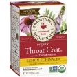 Organic Throat Coat Tea, Lemon Echinacea, 16 Tea Bags, Traditional Medicinals Teas Fashion