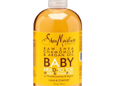 SheaMoisture Raw Shea Chamomile & Argan Oil Baby Head-To-Toe Wash & Shampoo, 12 oz, Shea Moisture Online Hot Sale