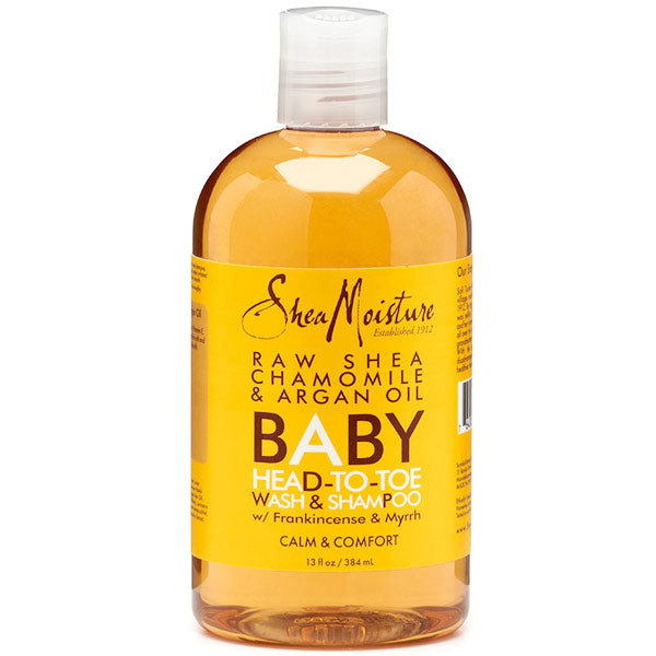 SheaMoisture Raw Shea Chamomile & Argan Oil Baby Head-To-Toe Wash & Shampoo, 12 oz, Shea Moisture Online Hot Sale