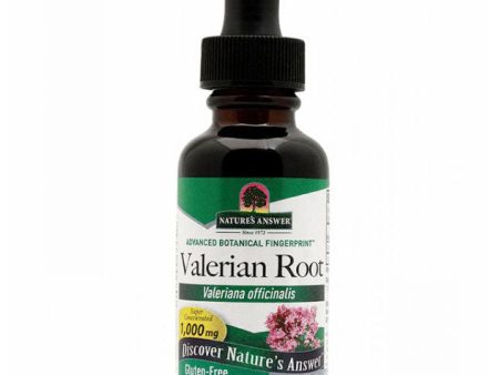 Valerian Extract Liquid Alcohol-Free, 1 oz, Nature s Answer For Sale