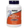 Ultra Omega 3-D, Fish Oil + D3, 90 Softgels, NOW Foods Hot on Sale