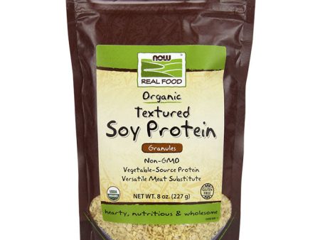 Textured Soy Protein Granules, Organic, 8 oz, NOW Foods Fashion