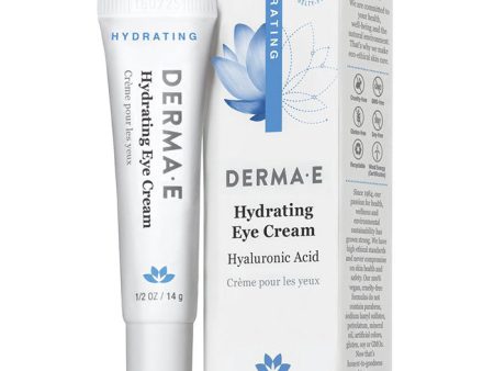 Derma E Hydrating Eye Cream with Hyaluronic Acid, 0.5 oz Supply