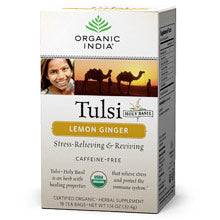 Tulsi Lemon Ginger Tea, 18 Tea Bags, Organic India Online now