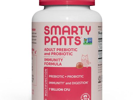 Adult Prebiotic & Probiotic Immunity Formula, Strawberry Creme, 60 Gummies, SmartyPants Vitamins Fashion