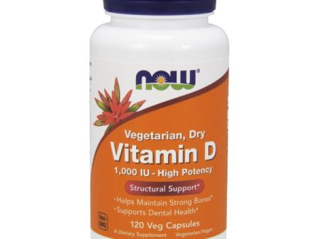 Vitamin D 1000 IU Vegetarian, 120 Vcaps, NOW Foods Online