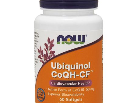 Ubiquinol CoQH-CF 50 mg, 60 Softgels, NOW Foods Online now