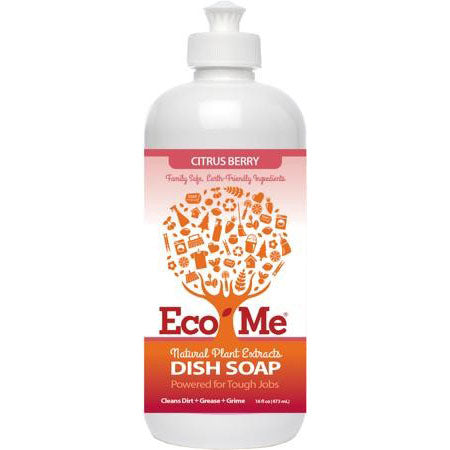 Eco-Me Dish Soap Liquid, Natural Plant Extracts, Citrus Berry, 16 oz For Cheap