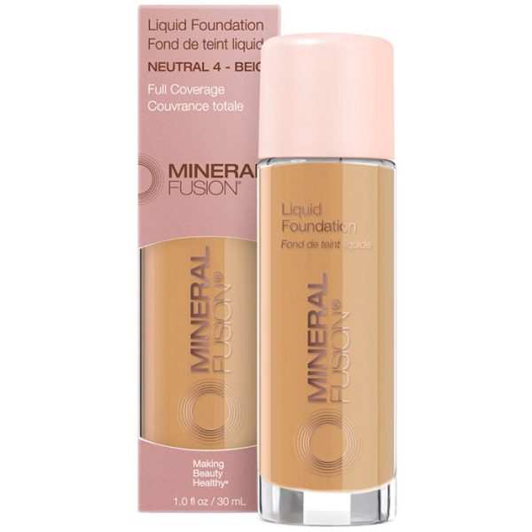 Liquid Foundation - Neutral 4 - Beige, 1 oz, Mineral Fusion Cosmetics Fashion