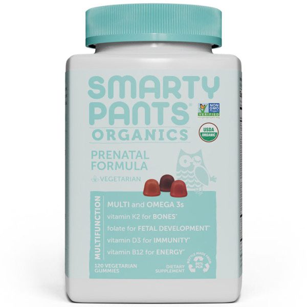 Organic Prenatal Formula, 120 Vegetarian Gummies, SmartyPants Vitamins Cheap