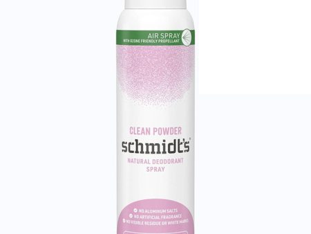 Deodorant Spray, Clean Powder, 3.2 oz, Schmidt s Deodorant Online Hot Sale