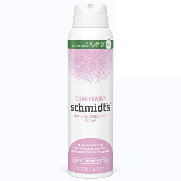 Deodorant Spray, Clean Powder, 3.2 oz, Schmidt s Deodorant Online Hot Sale