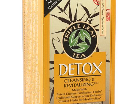 Detox Tea, 20 Tea Bags, Triple Leaf Tea on Sale