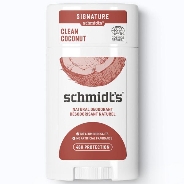 Deodorant Stick, Clean Coconut, 2.65 oz, Schmidt s Deodorant For Sale