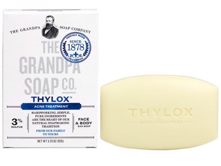 Thylox Acne Treatment Soap with Sulfur, 3.25 oz, Grandpa s Brands on Sale