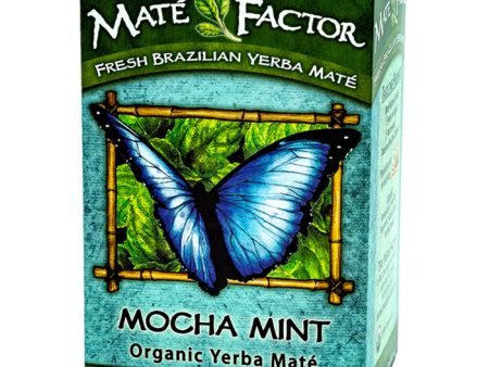 Mocha Mint Organic Yerba Mate Herb Tea, 20 Tea Bags, Mate Factor Online Hot Sale