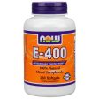 Vitamin E 400 IU, Mixed Tochopherols Unesterified, 250 Softgels, NOW Foods For Sale