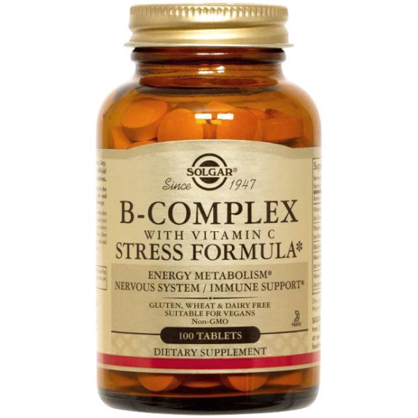 B-Complex with C Stress Formula, 100 Tablets, Solgar Online