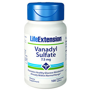 Vanadyl Sulfate 7.5 mg, 100 Vegetarian Tablets, Life Extension Online Hot Sale