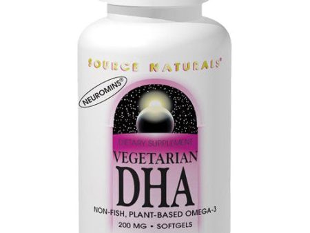 Vegetarian DHA 200 mg, 120 Softgels, Source Naturals Cheap