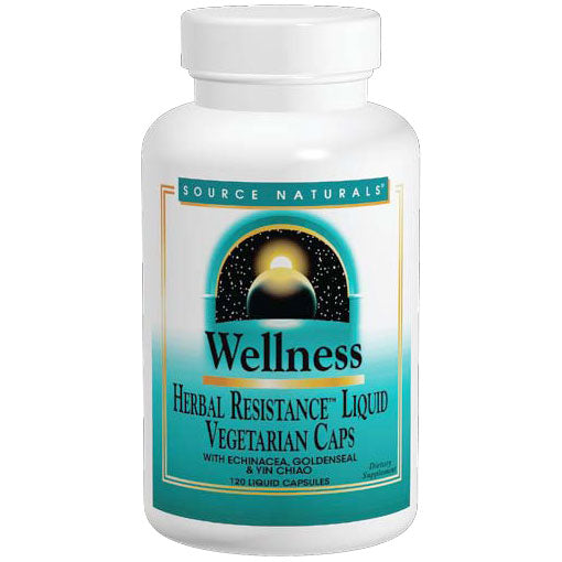 Wellness Herbal Resistance, 30 Vegetarian Liquid Capsules, Source Naturals For Cheap