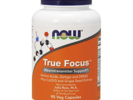 True Focus, Amino Acids, Ginkgo & DMAE, 90 Veg Capsules, NOW Foods on Sale