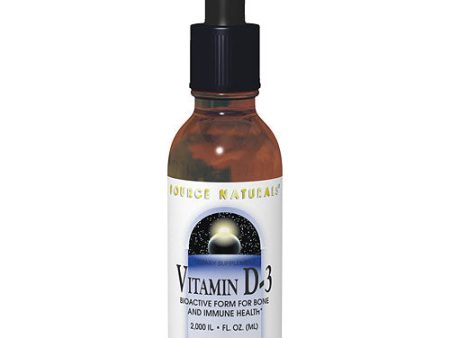 Vitamin D-3 2000 IU Liquid, 2 oz, Source Naturals Fashion