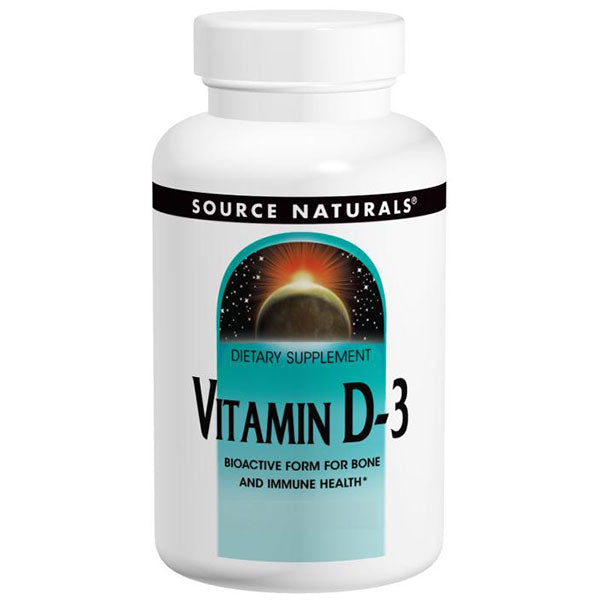 Vitamin D 2000 IU Caps, 200 Capsules, Source Naturals Sale