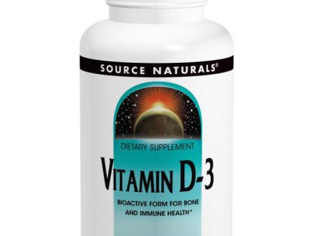 Vitamin D-3 10,000 IU, 120 Softgels, Source Naturals Online now