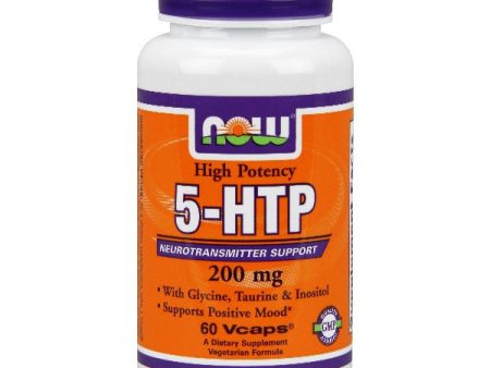 5-HTP 200mg Vegetarian 60 Vcaps, NOW Foods Fashion